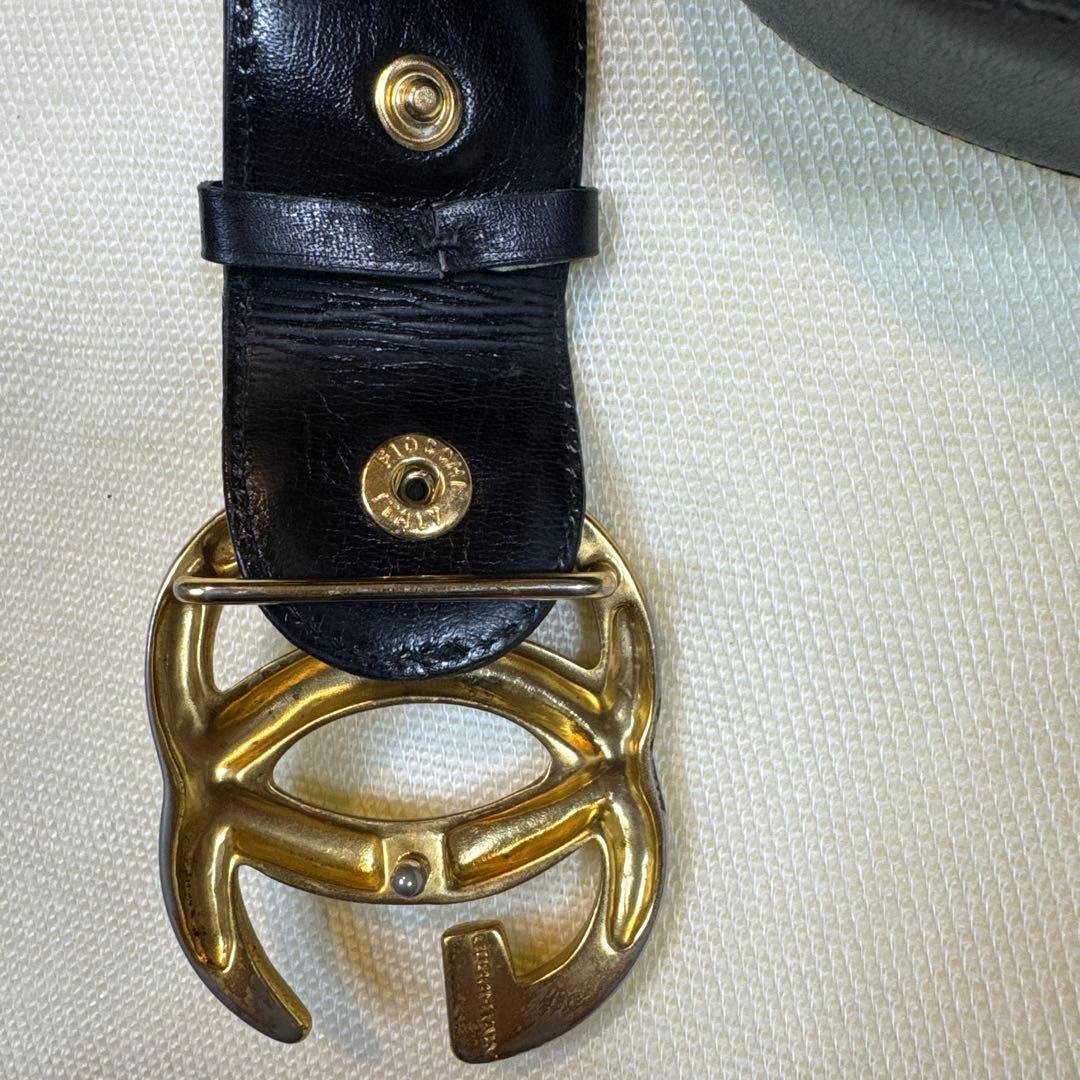 【中古品】GUCCI グッチ GG インターロッキングG ゴールドバックル