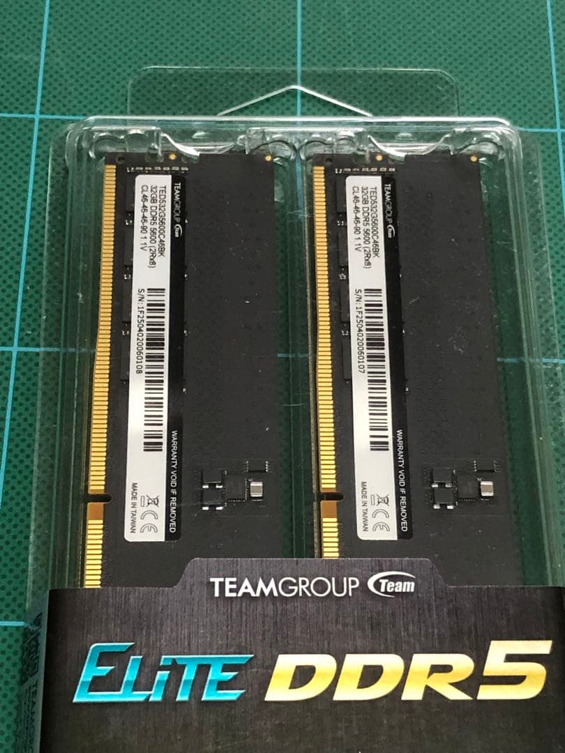 【新品未開封】TEAMGROUP DDR5 64GB (32GBx2)