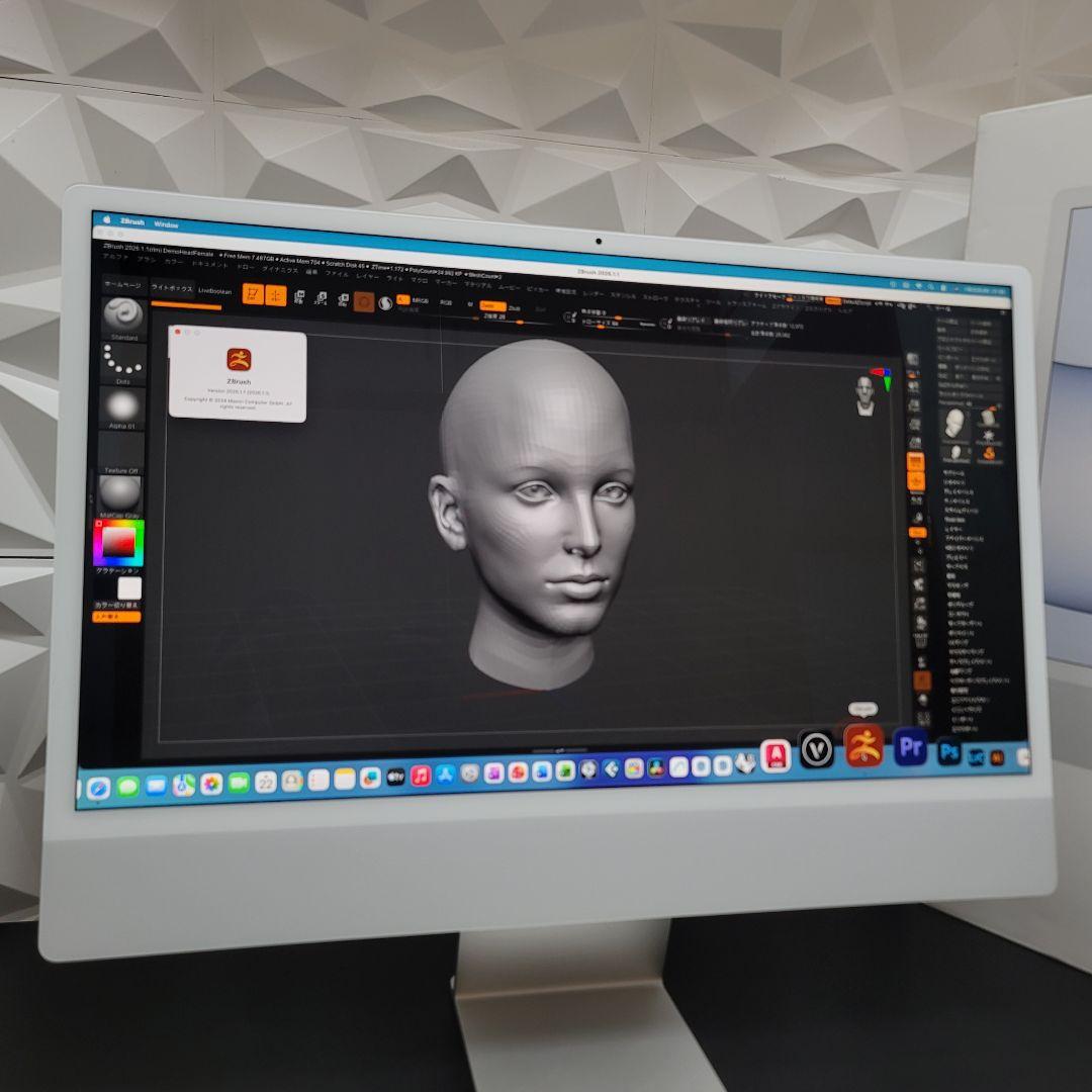 美品 iMac 24インチ M1 512GB CAD&3D設計ベクターワークス