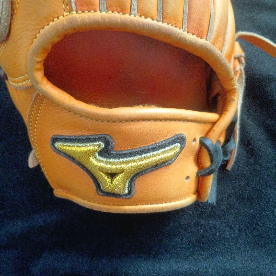 ミズノ　Mizuno 硬式外野　グラブ　キップレザー　型付済み