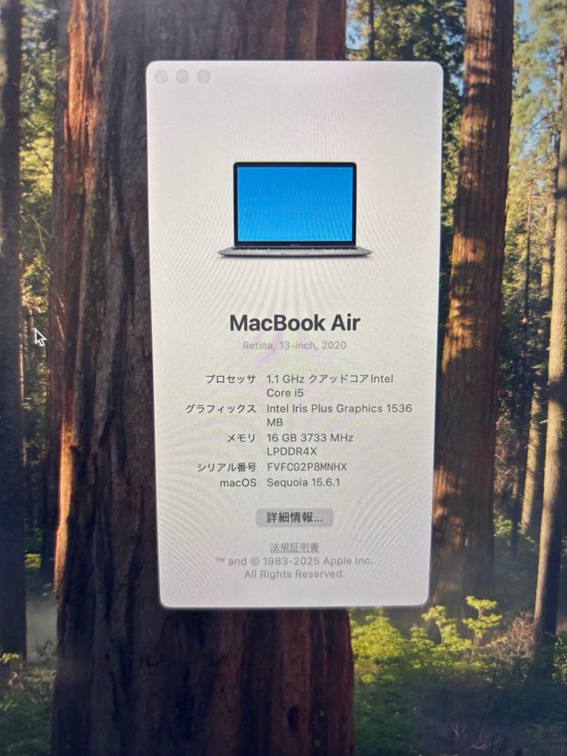 MacBook Air 2020 13inch 16GB クリアケース付き