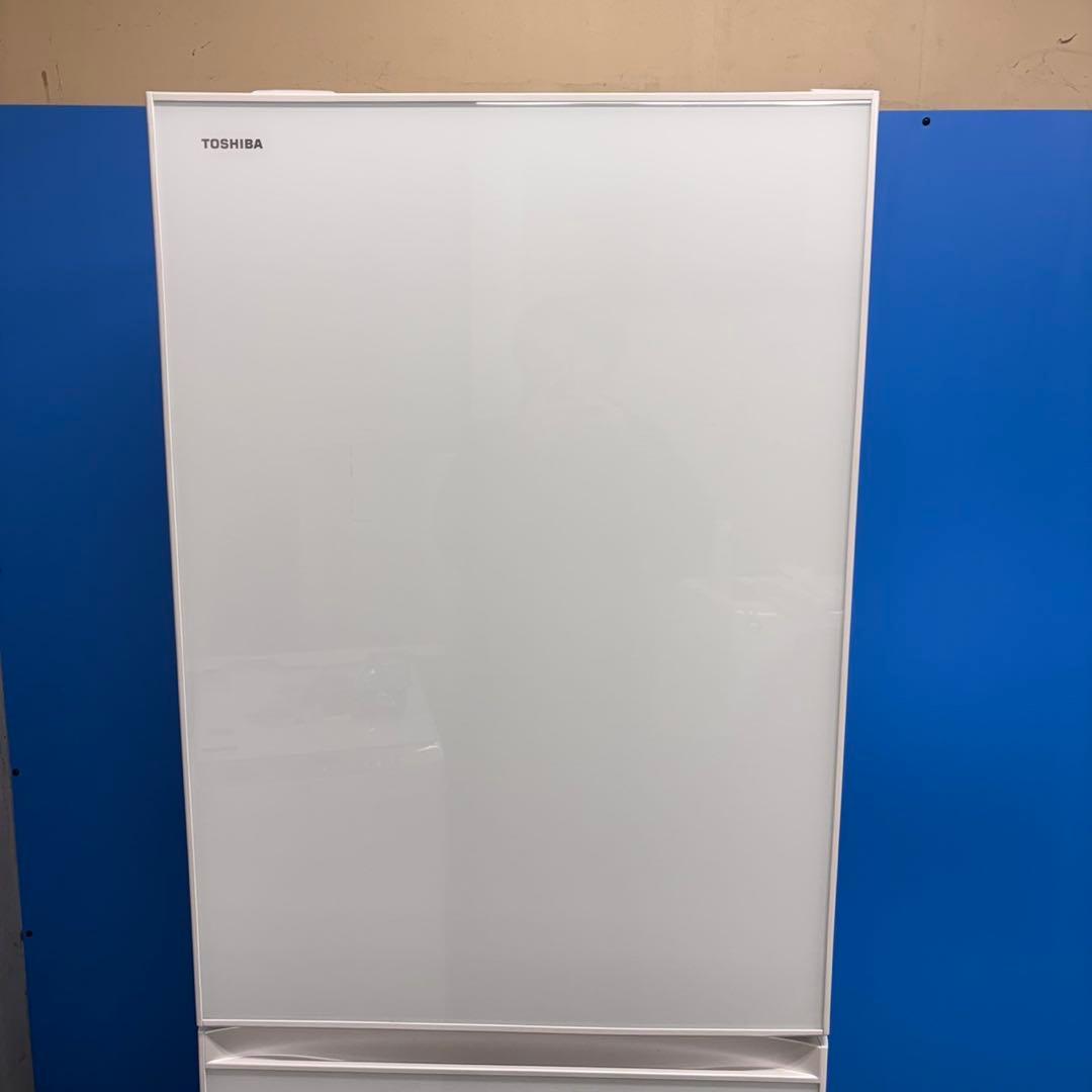 670 東芝　大型冷蔵庫　400L強　410L 自動製氷　小型　右開き　5ドア