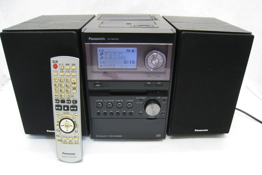 Panasonic SA-PM670 ミニコンポ 5枚CDチェンジャ―