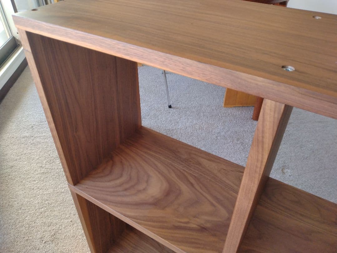 【美品】MUJI無印良品 スタッキングシェルフ3×2/ウォルナット材/ラック棚