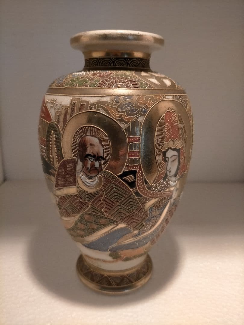 ☆専用☆アンティーク 里帰り 薩摩焼 楠部 ベース 花瓶