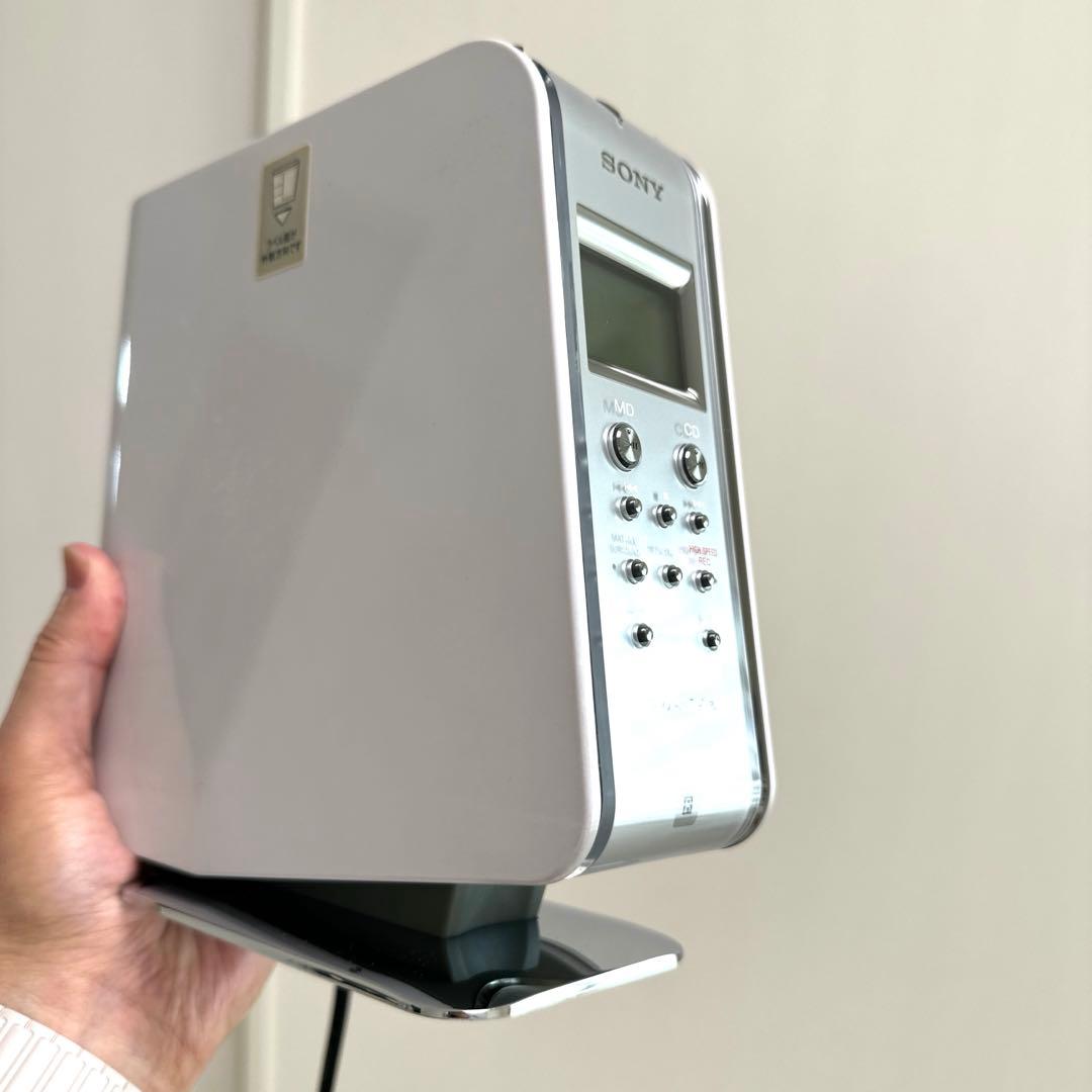 【極美品DE完動品】SONY MD CDミニコンポ LAM-Z05 ホワイト！