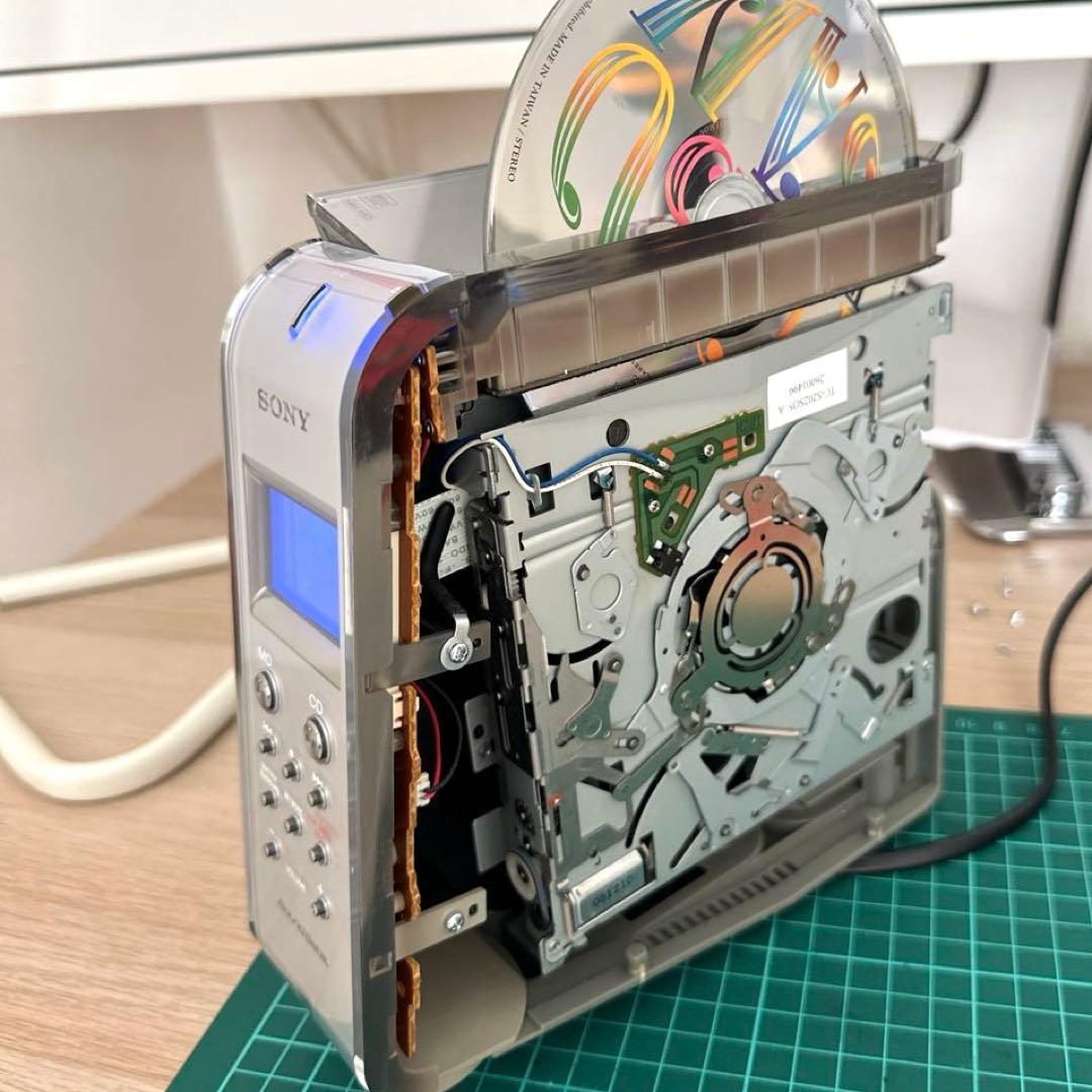 【極美品DE完動品】SONY MD CDミニコンポ LAM-Z05 ホワイト！