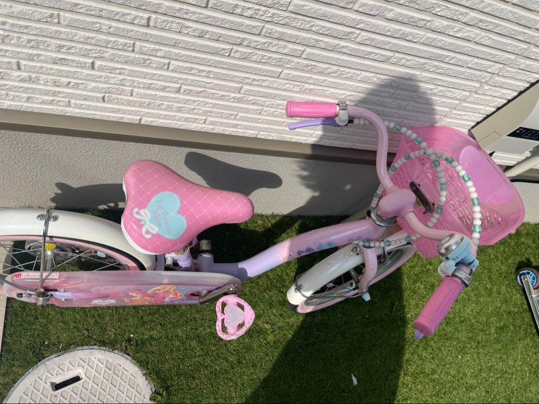 幼児用自転車 プリンセスデザイン ピンク