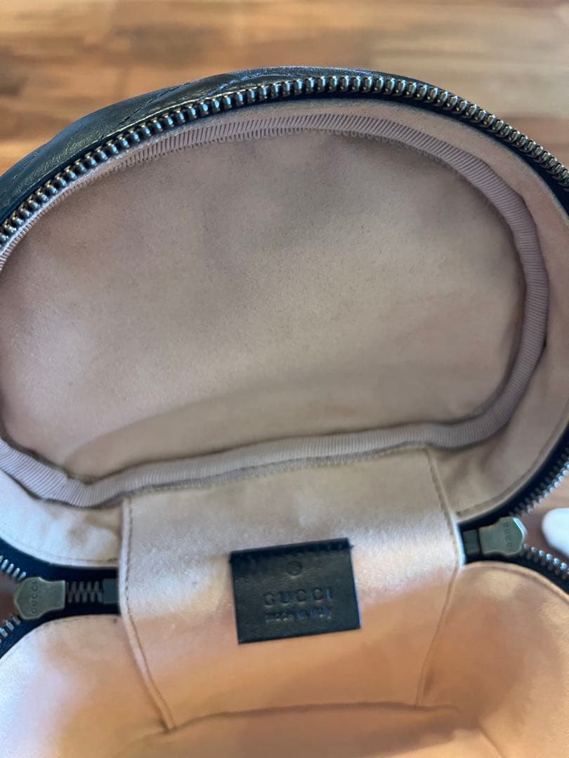 値下げ！GUCCI グッチ 黒GGマーモント ミニリュックサック バックパック