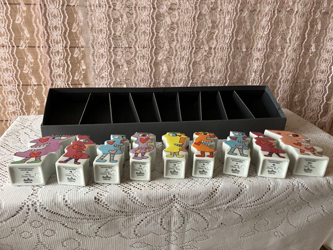 ジェームスリジィ花瓶9個セット