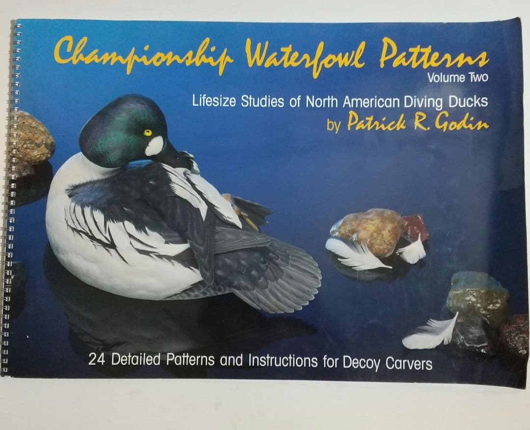 バードカービング教本２冊 パトリック ゴディンのカモとロニーダイのハヤブサ