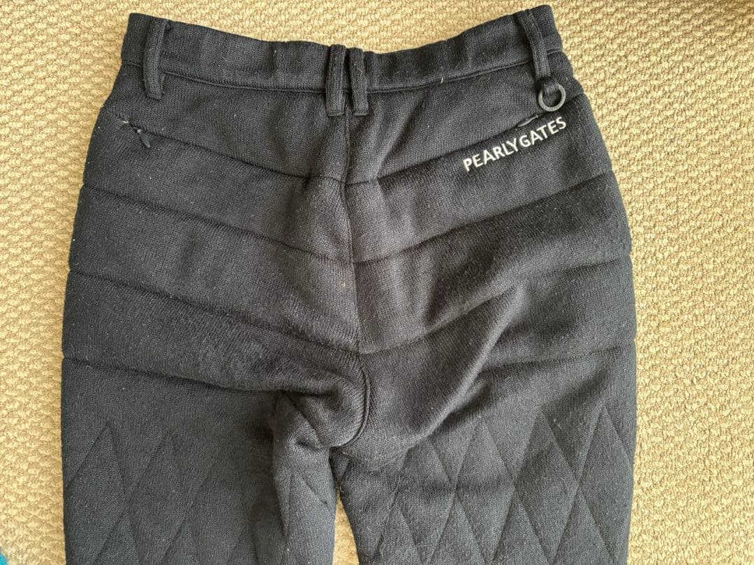 PEARLY GATES ネイビー　キルティングパンツ　中綿パンツ