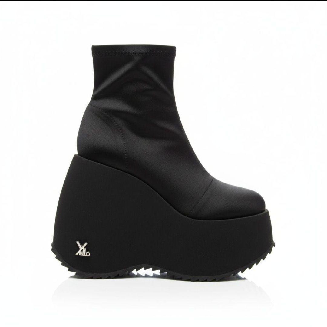【美品】YELLO PLATFORM SHORT BOOTS 厚底