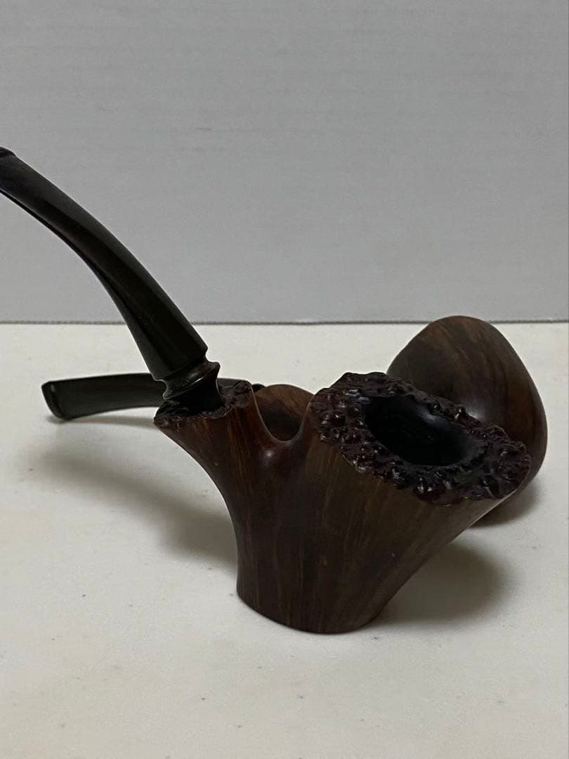 喫煙具 木製彫刻パイプ 2點セット　時代品