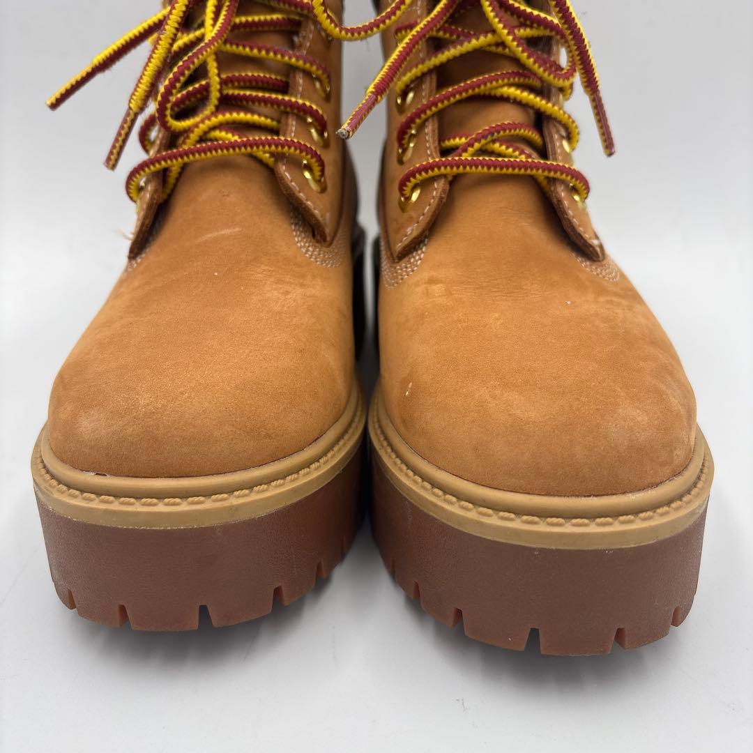 美品✨ティンバーランド 6インチ ブーツ 厚底【23.5】キャメル A99162