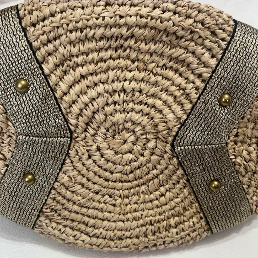 【最終価格】⭐️極美品⭐️VIOLAd'ORO ヴィオラドーロ バッグ かごバッグ