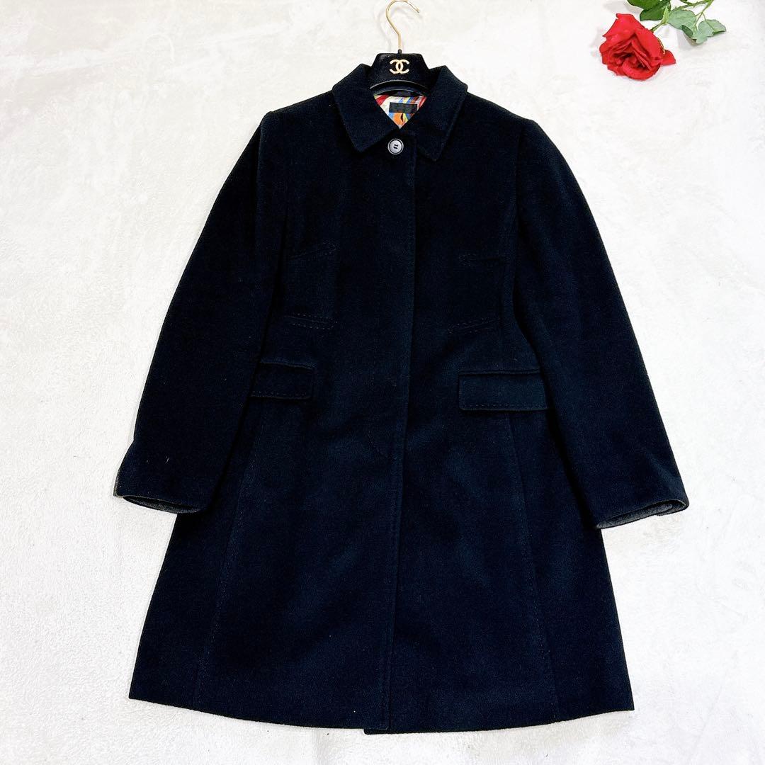 新品同様✨　ポールスミス　ウール　カシミヤ　ロング　コート　ブラック　XXL