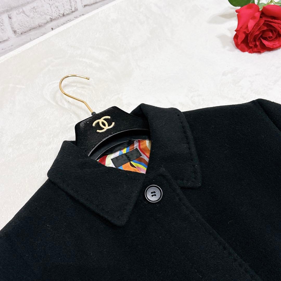 新品同様✨　ポールスミス　ウール　カシミヤ　ロング　コート　ブラック　XXL