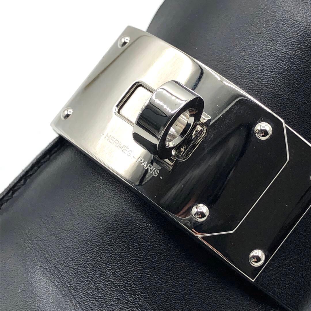 ★美品★エルメス レザーローファー モカシン ホット 38.5 25 黒