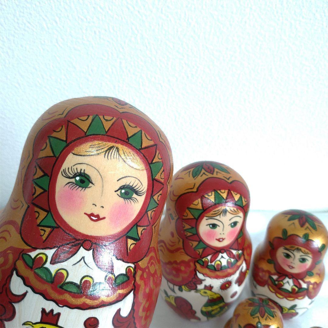 【美品】マトリョーシカ 5ピース ロシア