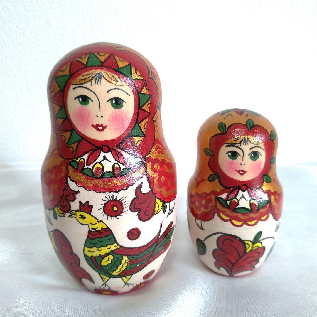 【美品】マトリョーシカ 5ピース ロシア
