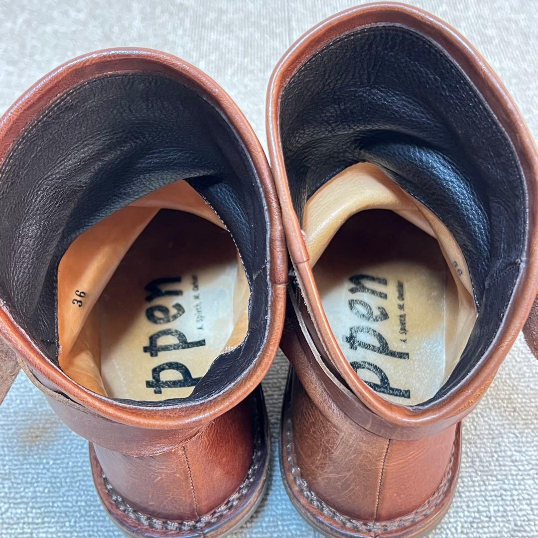 美品✨トリッペン ボム trippen BOMB ブラウン ショートブーツ 36