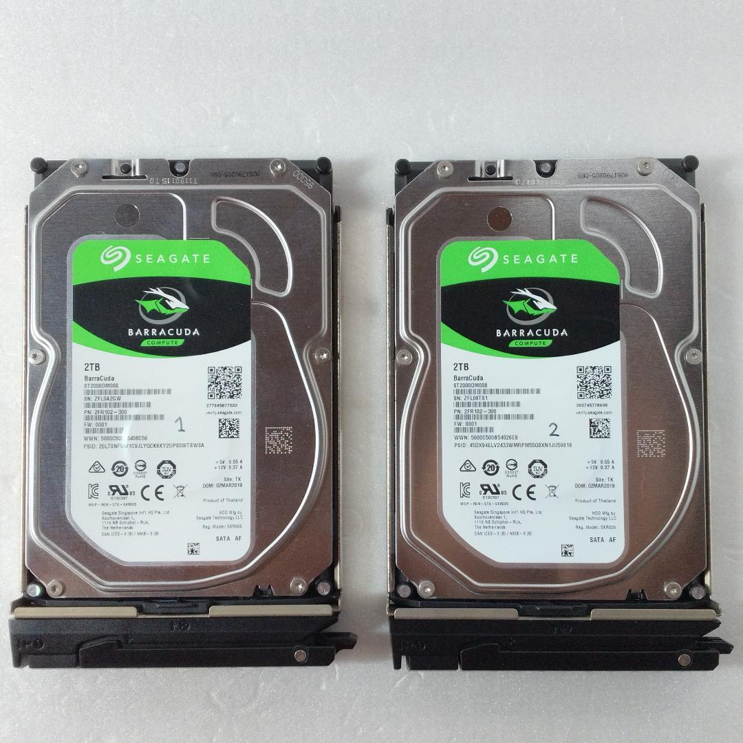 NETGEAR ReadyNAS 102　HDD 4TB(2TBx2個)付属