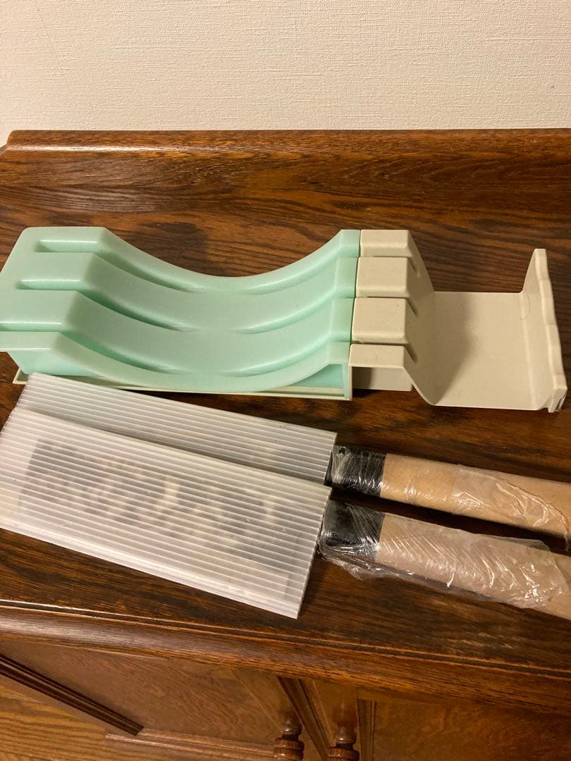 [新品未使用] 希少包丁（廣明）＊2本&包丁置きセット♪♪＊新潟県燕市