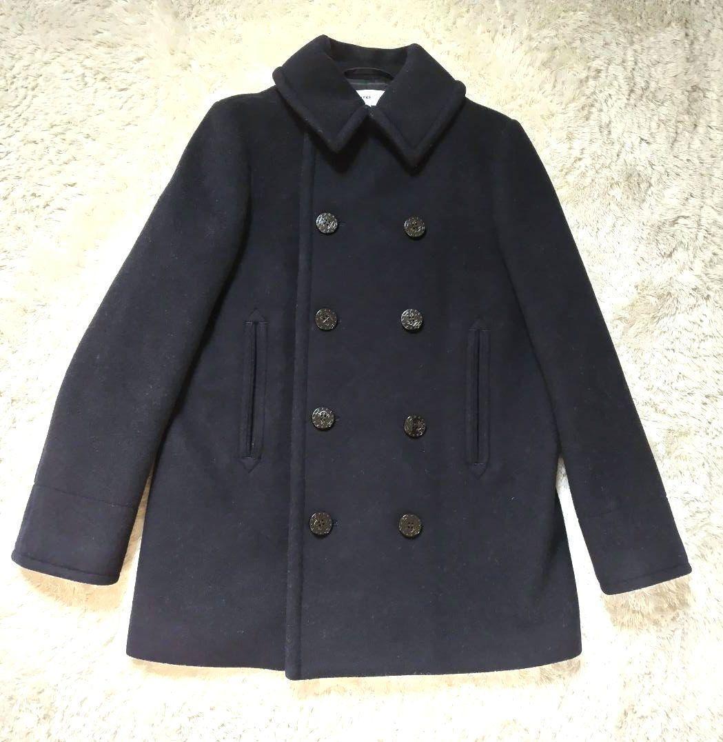 HYKE　ハイク　ピーコート　Pコート　ウール　羊毛　ネイビー　green　２