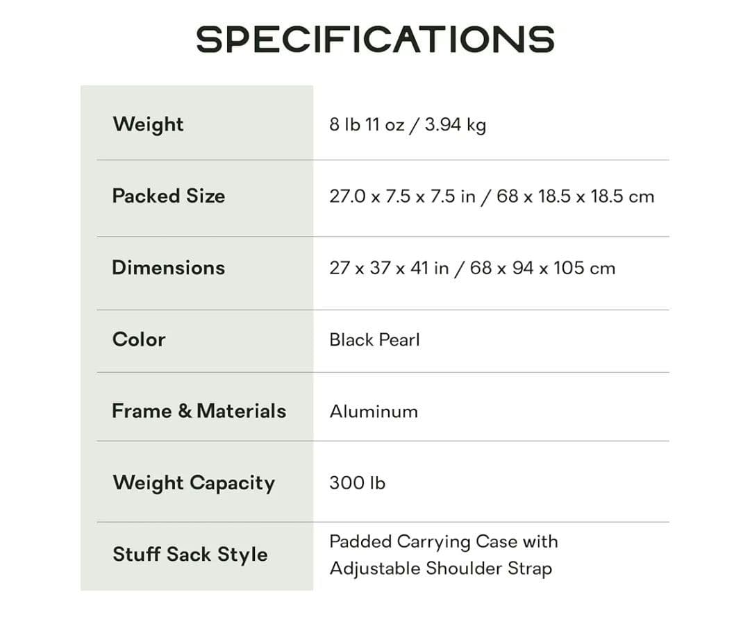 NEMO STARGAZEリクライニングキャンプチェアNM-STGRC-BP