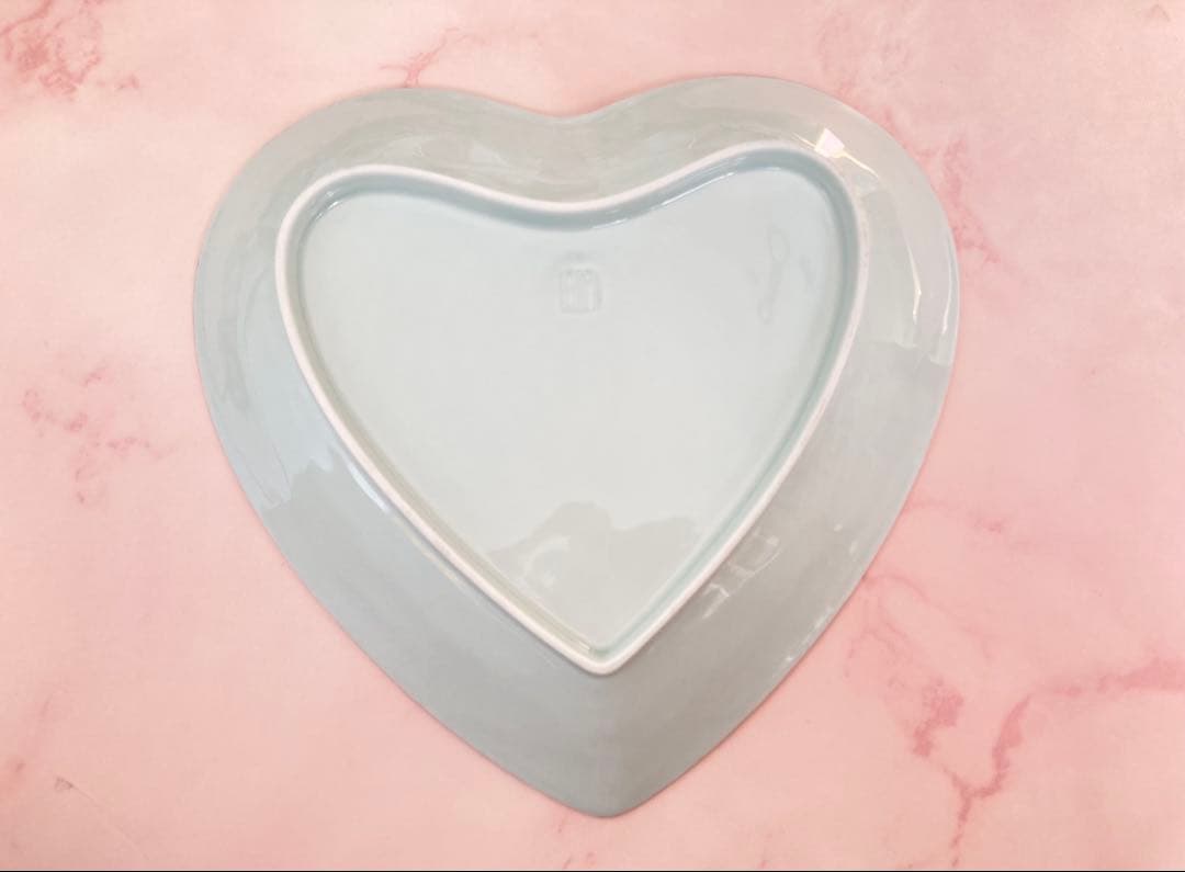 有田焼 文山窯 ゴールド 牡丹 ハート 皿 セット 7寸