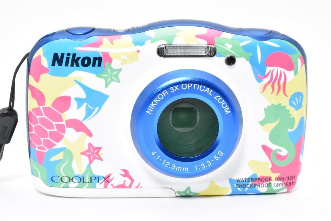超美品 ニコン COOLPIX W100 マリン コンパクトデジタル M859