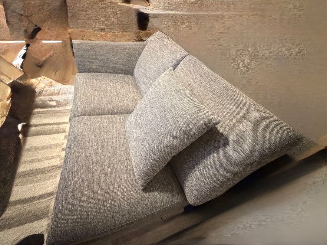 布張りカウチソファNポケット