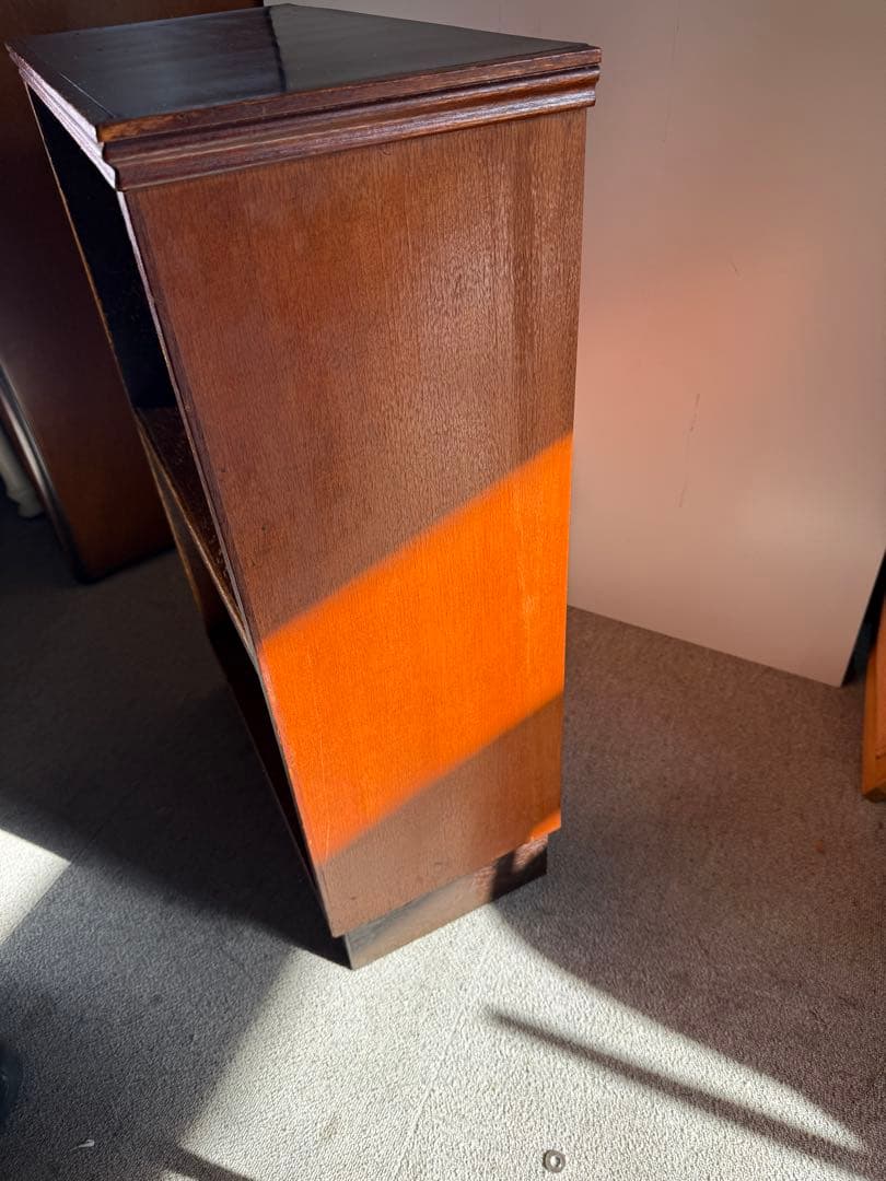 昭和レトロ 木製本棚 背板付き オープンシェルフ 飾り棚 ヴィンテージ