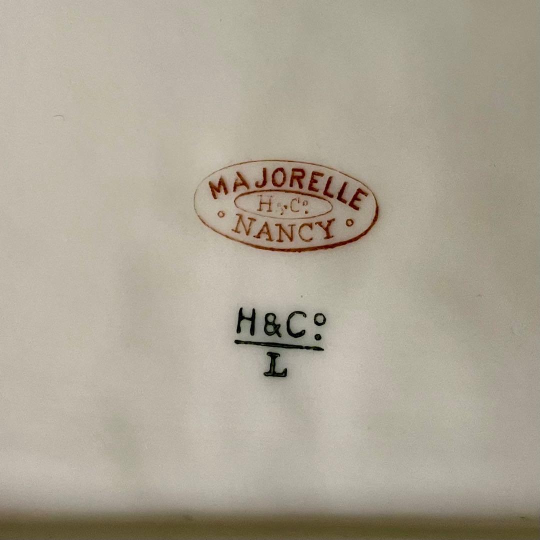 D*＊様 【希少レア美品】マジョレルナンシー×リュネヴィル隅切り角皿Bフランスア