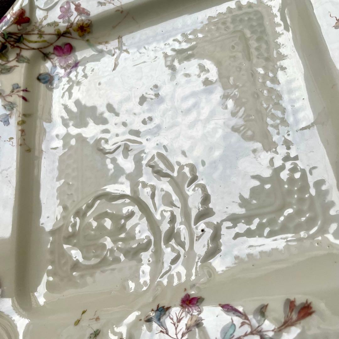 D*＊様 【希少レア美品】マジョレルナンシー×リュネヴィル隅切り角皿Bフランスア