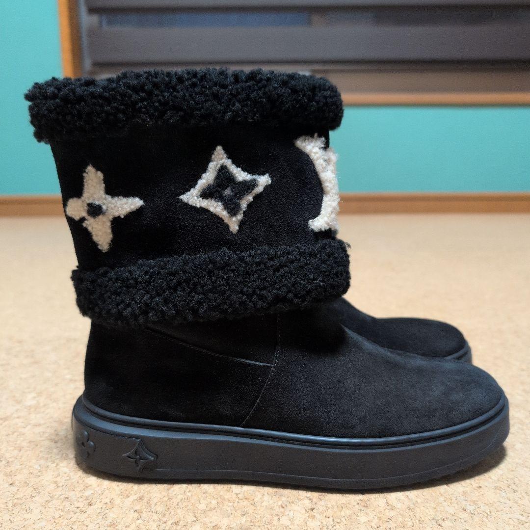 ルイ・ヴィトン　スノードロップラインアンクルブーツ　39