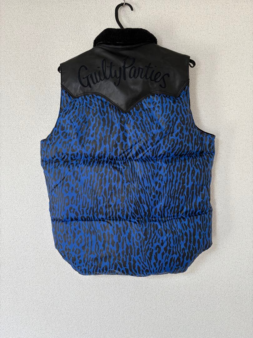 Guilty Parties 青黒ヒョウ柄ベスト