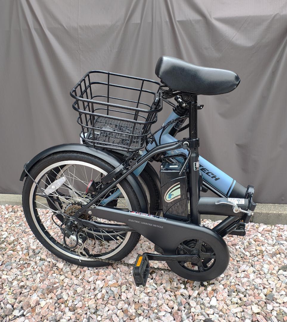 PELTECH TDN-208L ブルー×ブラック 電動アシスト自転車 折り畳み