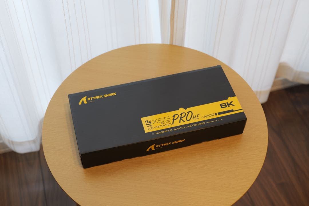 【極美品】ATTACK SHARK X65 PRO HE 磁気軸 ホワイト