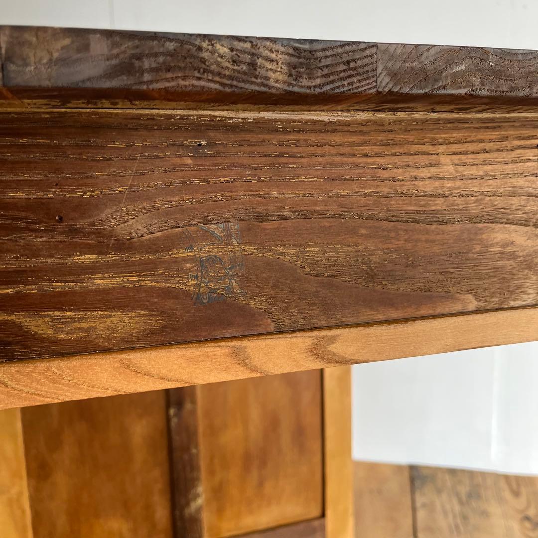 アンティーク 片袖机 テーブル デスク 昭和レトロ z721