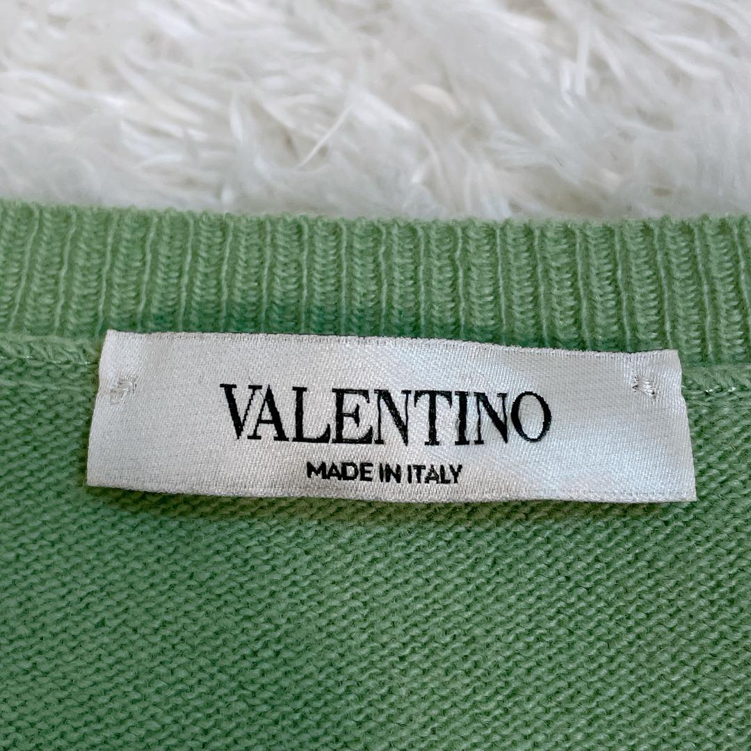 VALENTINO ジェイミーリード コラボニット カシミヤ混 グリーン XL