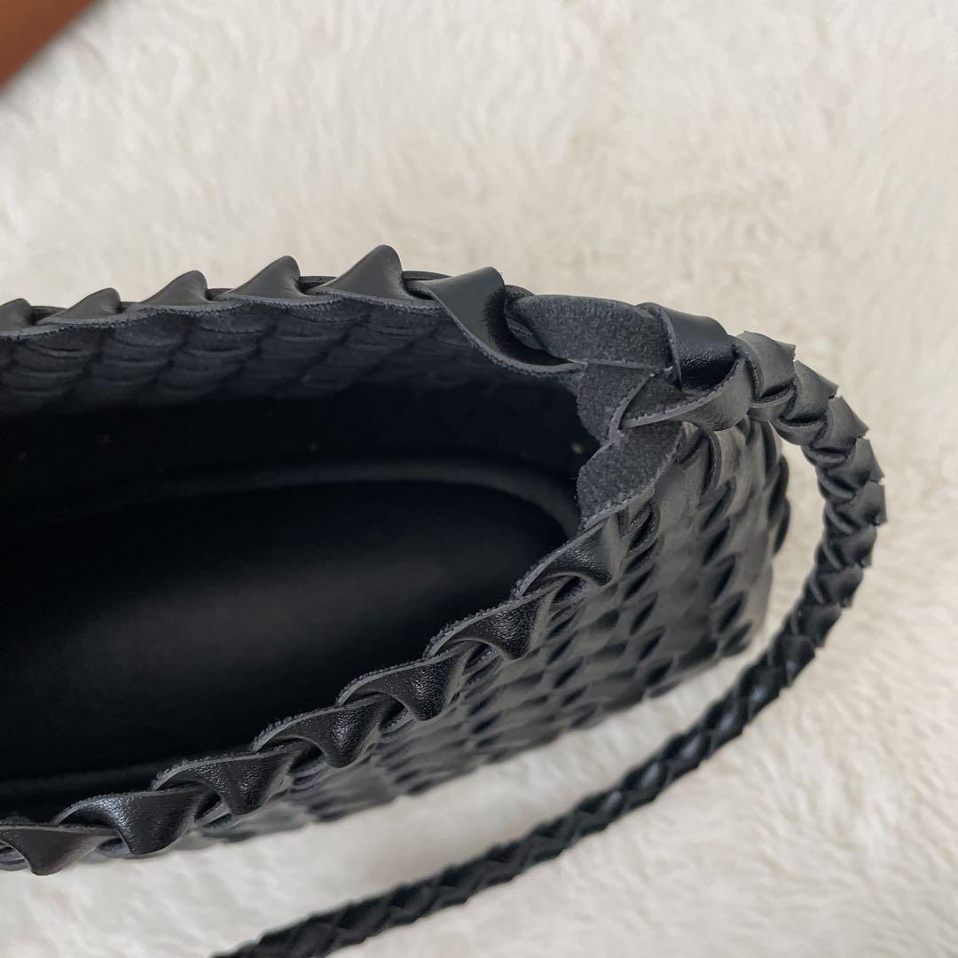 美品　CANAL JEAN diggity メッシュショルダーバッグ ブラック