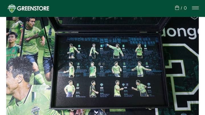 全北現代　イドングク選手　引退記念マグネット