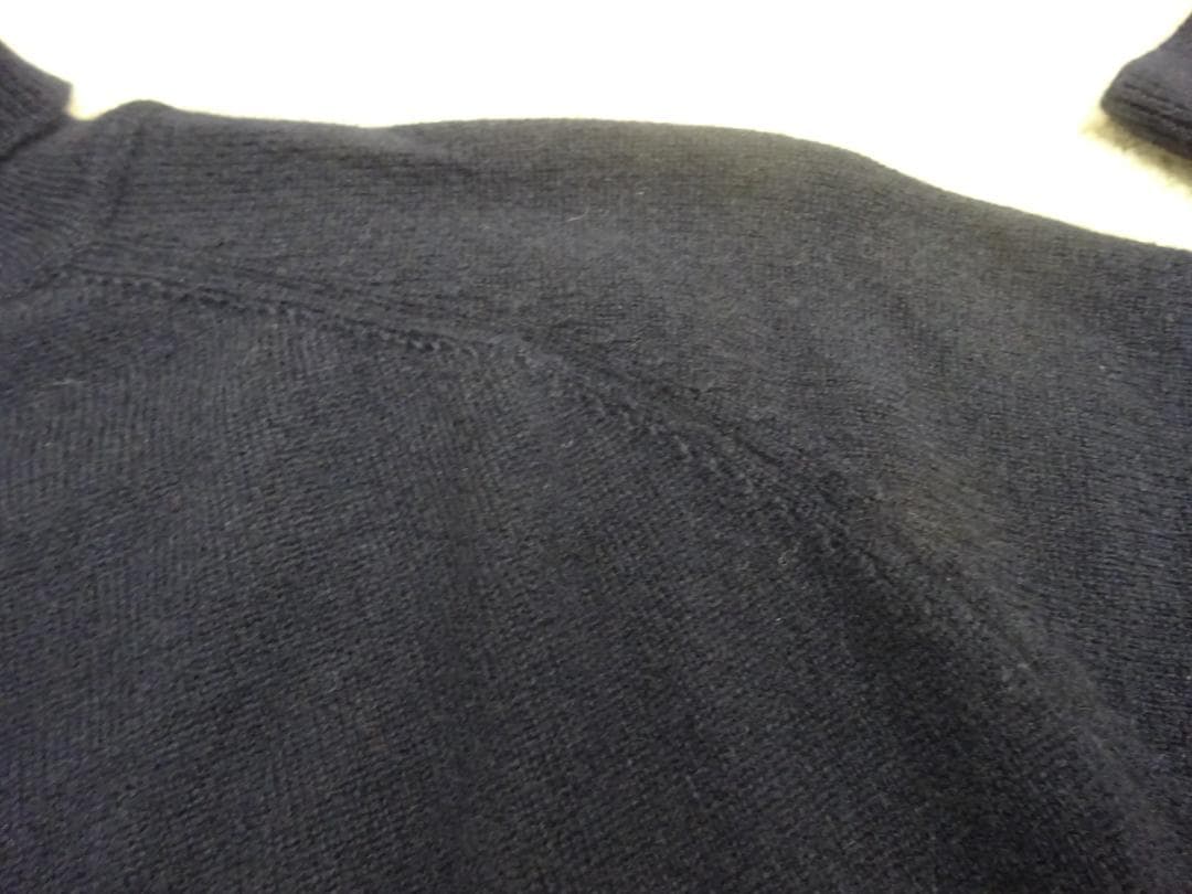 FUKAKI カシミヤ タートルネックセーター L ネイビー