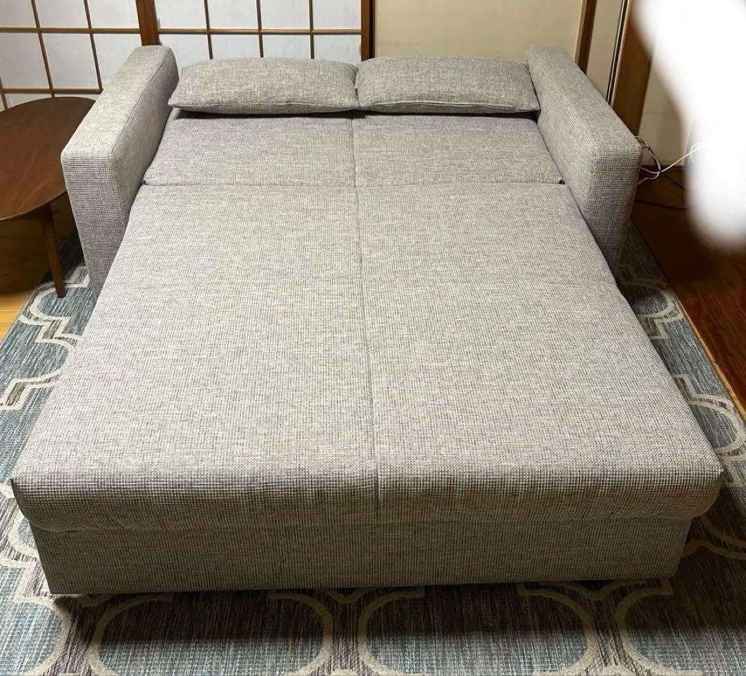 ソファベッド　ML セミダブル　大塚家具　グレー
