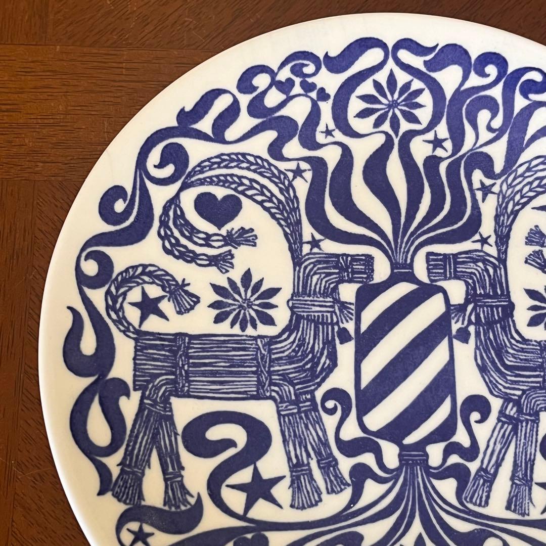 【レア美品】スウェーデン・グスタフスベリ★クリスマスプレート　1975年★1枚