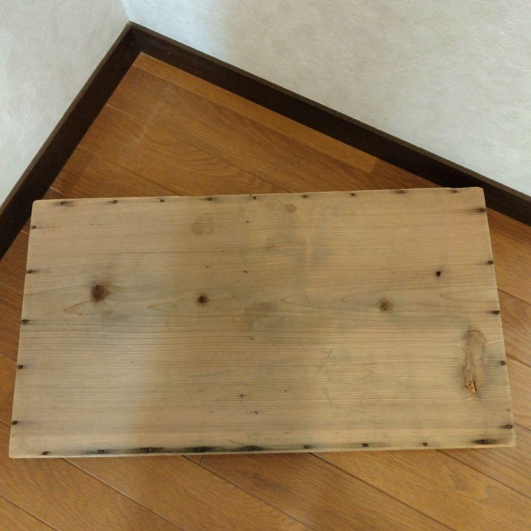 昭和レトロ　もろぶた　餅箱　蓋付き 5段　焼印　木製　古道具