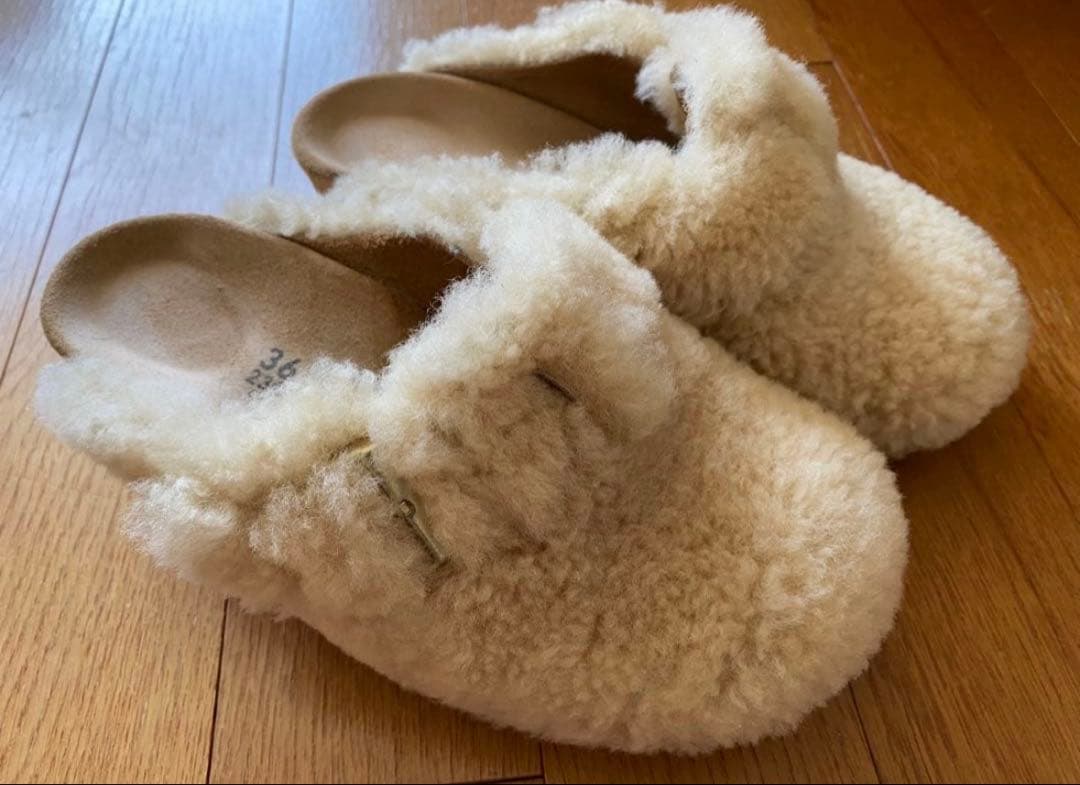 ★BIRKENSTOCK【パピリオ】36ファニー テディエッグシェル　美品