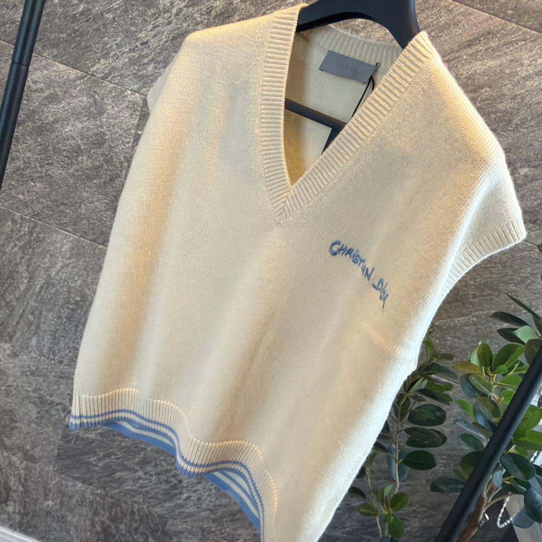 新品未使用品　ディオールメンズ　セーターベスト　ウール&アルパカ ジャージー　M